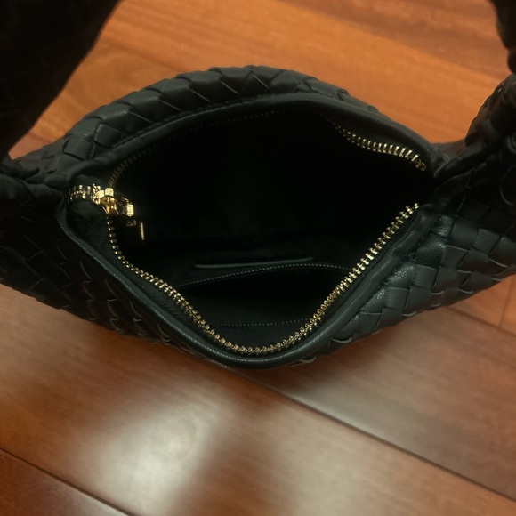 Anthropologie Black Woven Bag